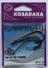 Крючки KOSADAKA  BAITHOLDER 3505 BN Size 4/0. 1,33mm.