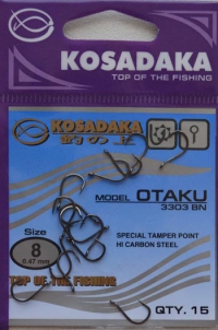 Крючки KOSADAKA OTAKU 3303 BN Size 8. 0,47mm.