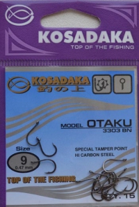 Крючки KOSADAKA OTAKU 3303 BN Size 9. 0,47mm.