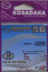 Крючки KOSADAKA HOSI 3063 Red Size 18. 0,36mm.